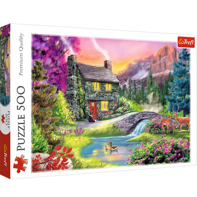 Mountain Idyll 500 Piece Jigsaw Puzzle image number 1