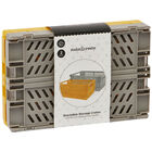 Grey & Mustard Stackable Storage Crates: Pack of 2 image number 2