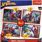 Spiderman 4 in 1 Jigsaw Puzzle Set image number 2