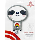 19 Inch Rainbow Sloth Junior Shape Helium Balloon image number 2