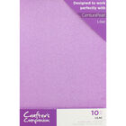 Crafters Companion Glitter Card 10 Sheet Pack - Lilac image number 1