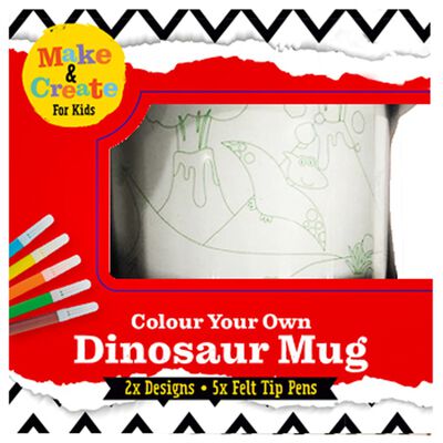 Colour Your Own Dinosaur Mug From 0.50 GBP | The Works