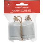 White Metal Bells: Pack of 2 image number 2