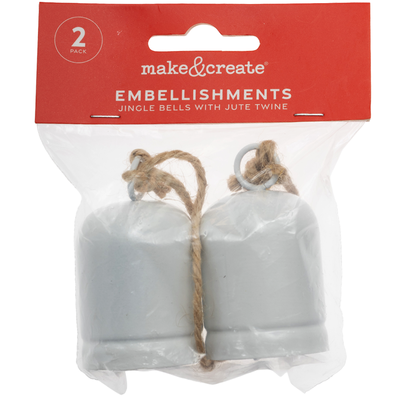 White Metal Bells: Pack of 2 image number 2