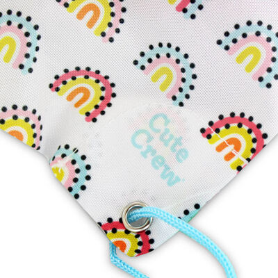 Cute Crew Rainbow Drawstring Bag image number 2