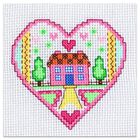 Mini Cross Stitch Kit: Heart image number 2