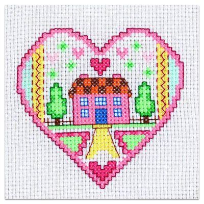 Mini Cross Stitch Kit: Heart image number 2