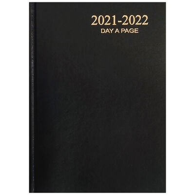 A5 Black 2021-2022 Day a Page Diary image number 1