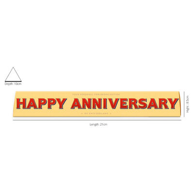 Toblerone Milk Chocolate 100g &ndash; Happy Anniversary image number 2
