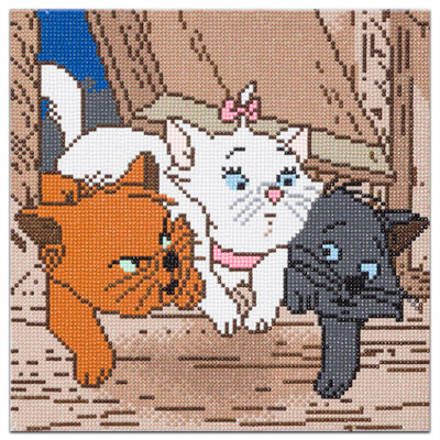 The Aristocats Kittens Crystal Art Kit image number 2