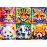 Painted Animals 1000 Piece Jigsaw Puzzle