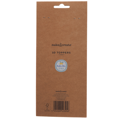 Bella Vita 3D Puffy Shell Toppers: Pack of 32 image number 3