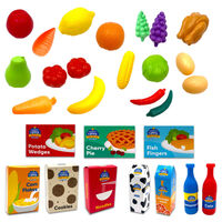 PlayWorks Shopping Basket and Food Role Play Set