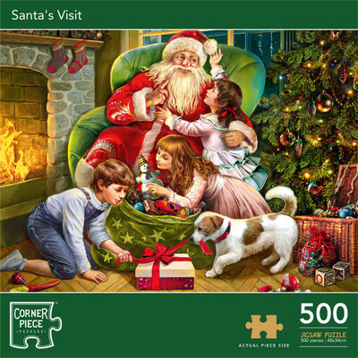 Santa’s Visit 500 Piece Jigsaw Puzzle image number 1