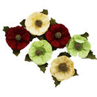 Christmas Paper Flowers - 6 Pack image number 2