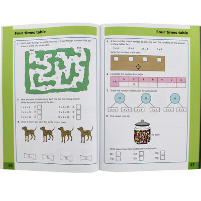 Letts KS1 Times Tables Practice Workbook: Ages 5-7 image number 2