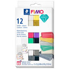 Fimo Effect Modelling Clay Colour Blocks: Set of 12 image number 1