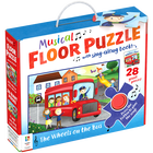 Musical Floor 28-Piece Puzzle with Sing-Along Book: The Wheels on the Bus image number 1