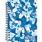 A6 Wiro Blue Camo Lined Notebook image number 1