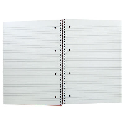NU A4 Era Bright Red Wiro Lined Notebook image number 2