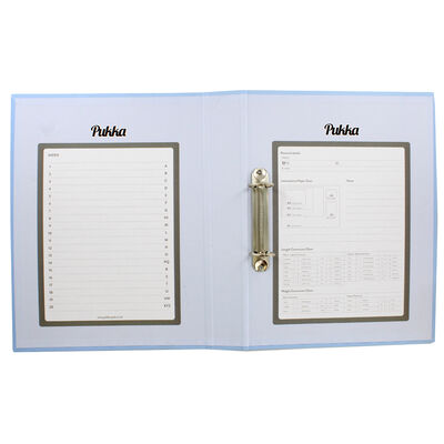 Pastel Blue A4 Ring Binder File image number 2