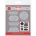 Modern Christmas Sentiments Metal Die Set image number 1