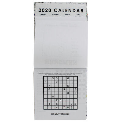 Puzzles Doodles and Games 2020 Desk Calendar image number 2