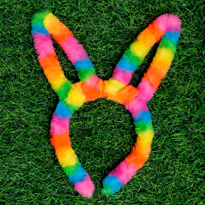 Ombre Neon Bunny Ears Headband Bundle image number 3
