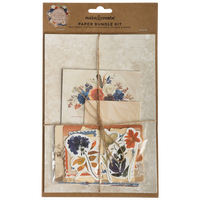 Autumn Bloom Scrapbook Paper Bundle Kit