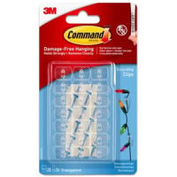Command Clear Decorating Clips: Pack of 20
