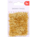 Gold Skinny Tinsel 3m image number 1