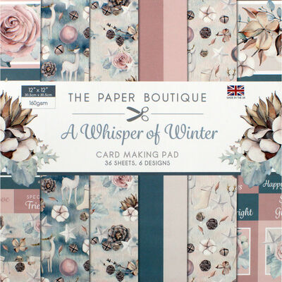 A Whisper of Winter Card Making Pad - 12x12 Inch image number 1