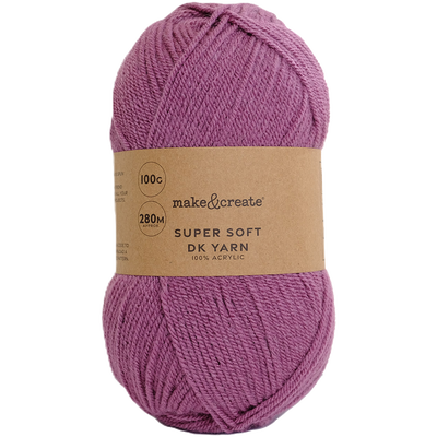 Super Soft DK Yarn: Grape 100g image number 1