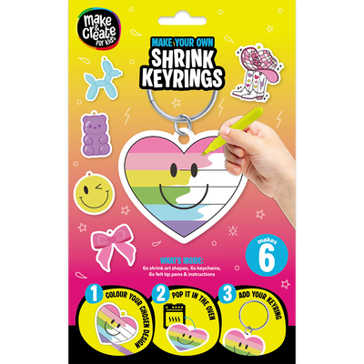 Make Your Own Shrink Keychains: Pink image number 1