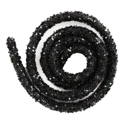 Black Glitter Craft Trim - 46cm image number 2