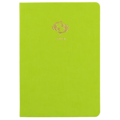 A5 Case Bound PU Zodiac Pisces Lined Journal image number 1