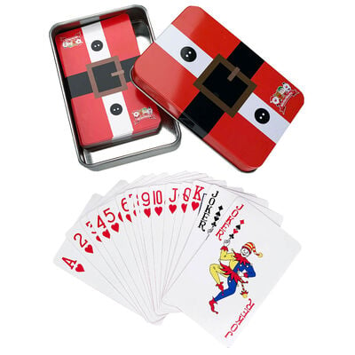 Christmas Playing Cards in Tin image number 1