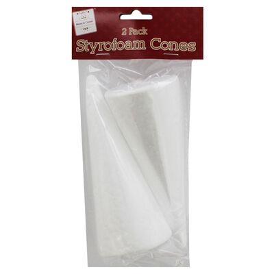 Styrofoam Cones: Pack of 2 image number 1