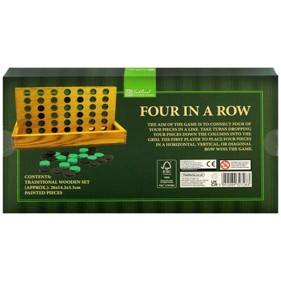 Wooden Four in a Row Game image number 2