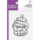 Crafters Companion Clear Acrylic Stamp - Cupcake Diet image number 1