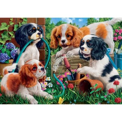 Playful Puppies 500 Piece Jigsaw Puzzle image number 2