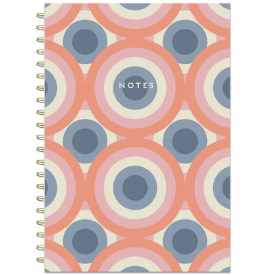 A5 Wiro Geo Circles Notebook image number 1