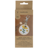 Make Your Own Mini Embroidered Tassel Keyring