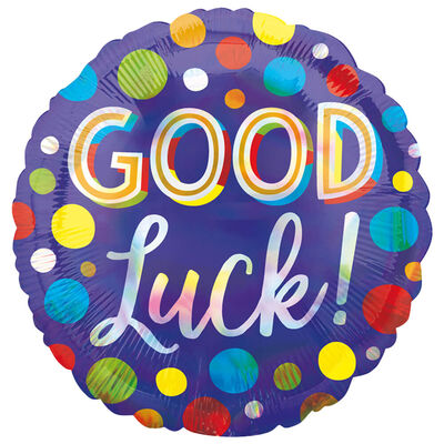 18 Inch Spotty Good Luck Helium Balloon image number 1