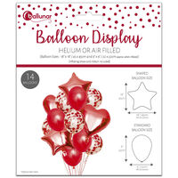 Helium Balloon Display: Pack of 14