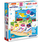 Baby Shark 2-in-1 Jigsaw Puzzle Set image number 1