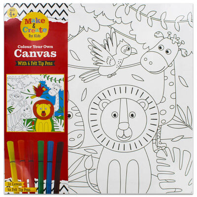 Colour Your Own Canvas: Jungle Animals image number 2