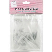 50 Self Seal Craft Bags - 4 x 4 Inches