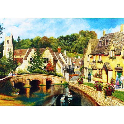 Castle Combe 500 Piece Jigsaw Puzzle image number 3