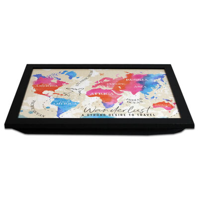 Wanderlust Map Cushion Lap Tray image number 2